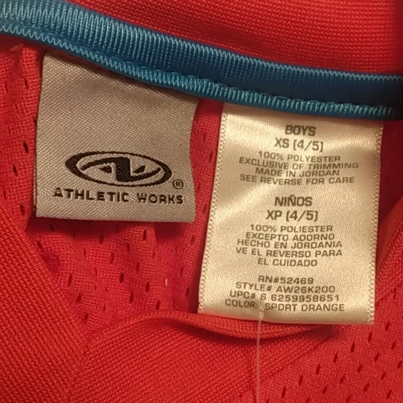 20 Athletic works two boys Grey and Orange Muscle shirts xs (4-5) - Picture 4 of 5